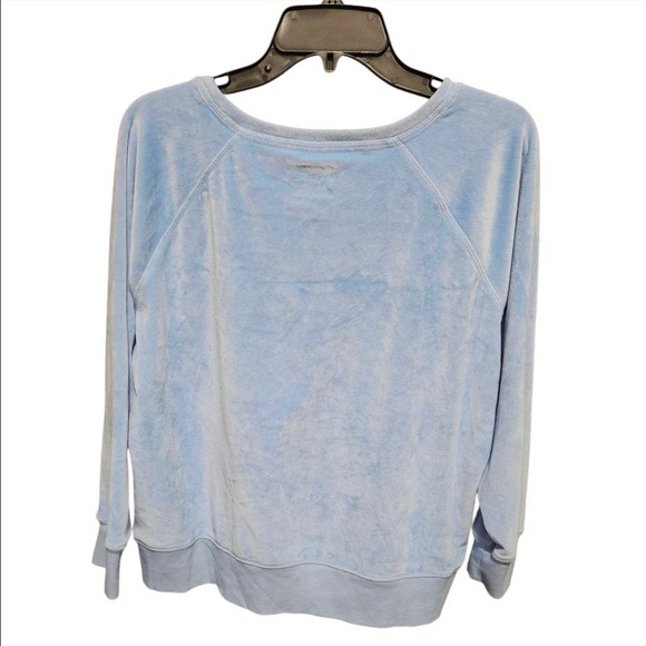 MUK LUKS Women's Light Blue Velour Scottish‎ Terrier Dog Applique Sweatshirt XL - Picture 5 of 9